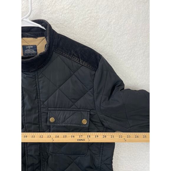 J.Crew Greyson Quilted Jacket Men’s Black Lightweight Casual Outerwear Size M - Picture 4 of 10